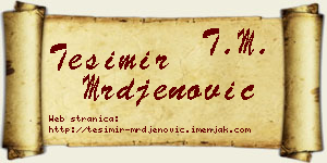 Tešimir Mrđenović vizit kartica